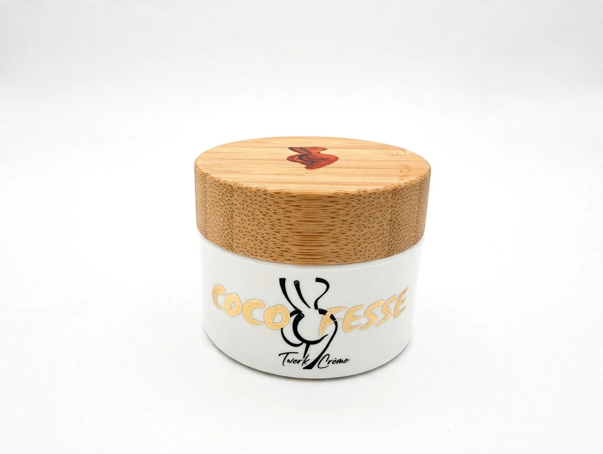 Twerk Crème Deluxe Miniature next to the full-size 8.8 oz jar for size comparison